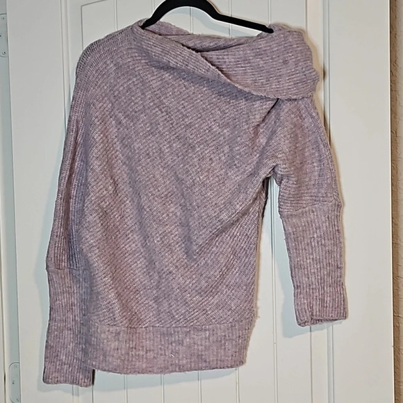 Anthropologie Purple Off Shoulder Sweater - Picture 1 of 5